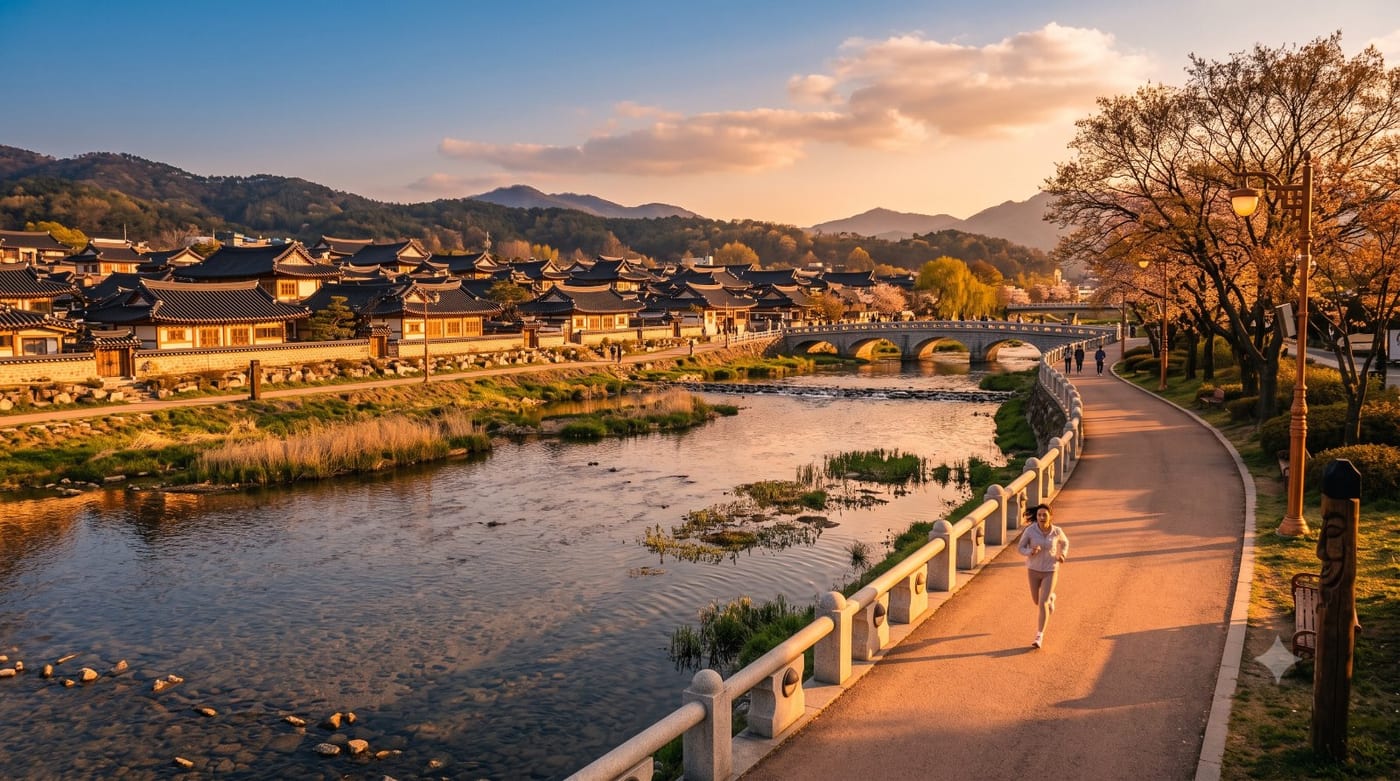 달리기로 부채 하나를 펼쳤다 — 부채의 고장 전주, 합죽선 GPS런 사진 1