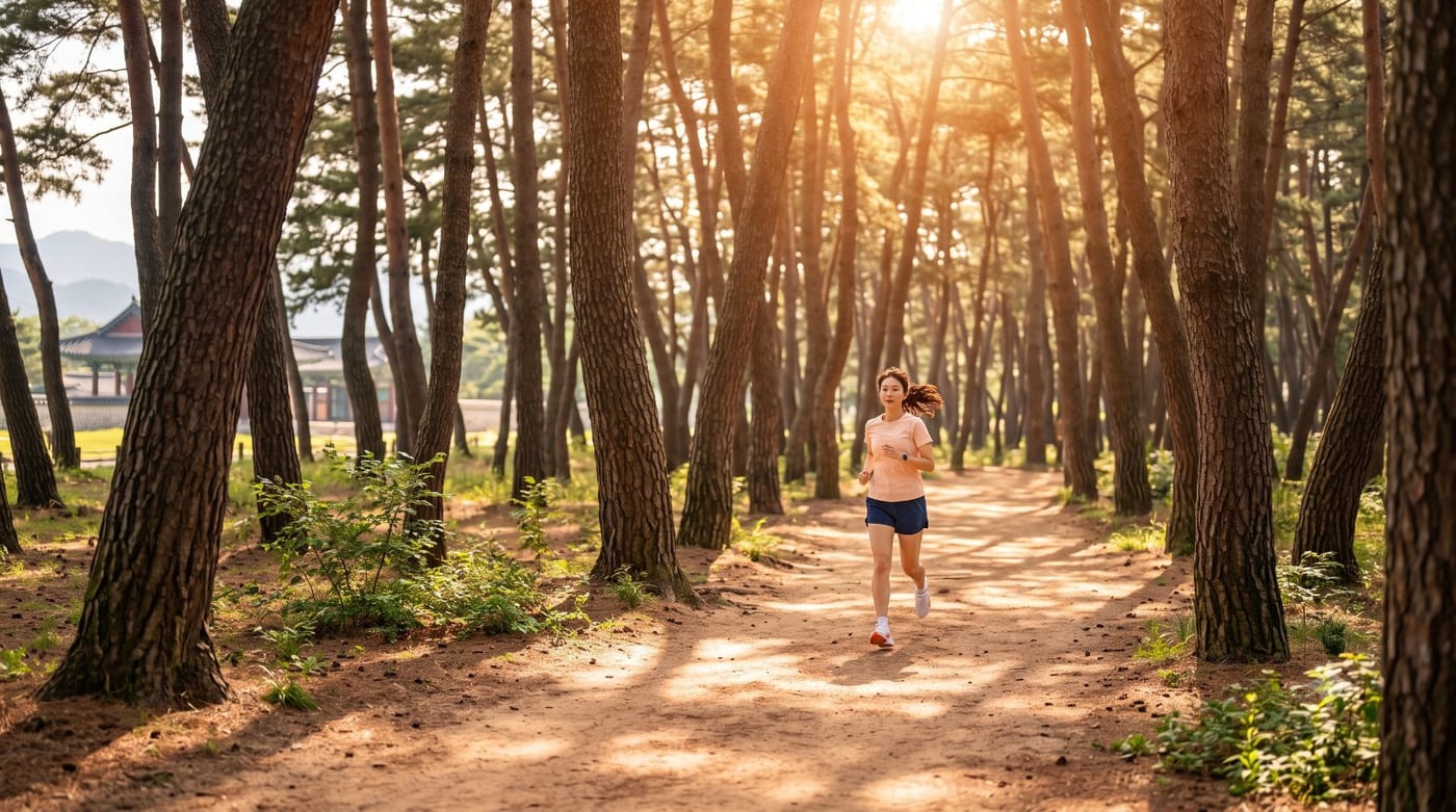 경주에서의 첫 5km — 천년 솔숲 한 바퀴, 황성공원 입문런