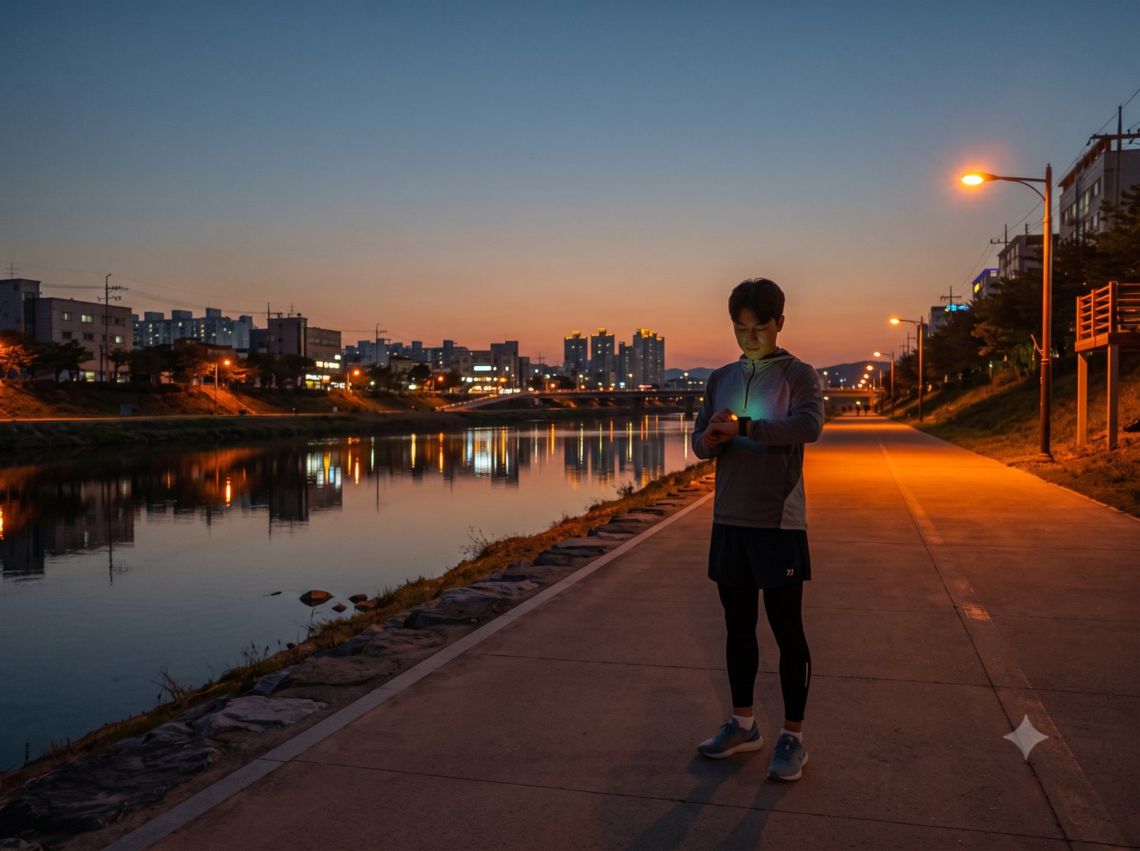 금속활자의 도시에 붓 한 자루를 놓았다 — 청주 무심천 붓 GPS런 사진 1