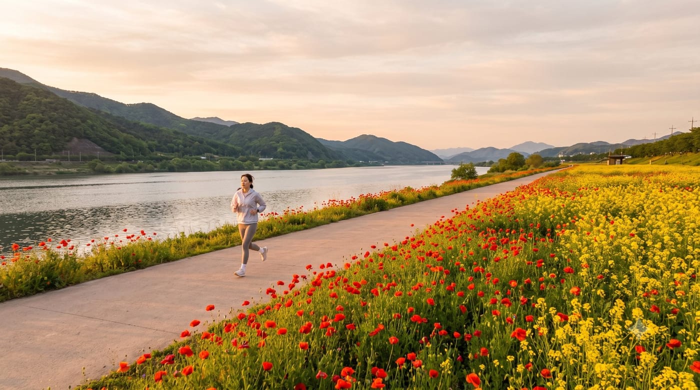 양산 러닝코스 5km — 낙동강 황산공원 입문런