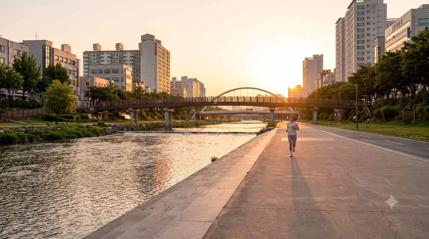 대구에서의 첫 5km — 도심을 가르는 물길, 신천 입문런