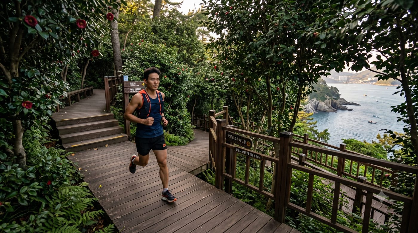 여수 러닝코스 3km — 오동도 방파제·섬 둘레 입문런