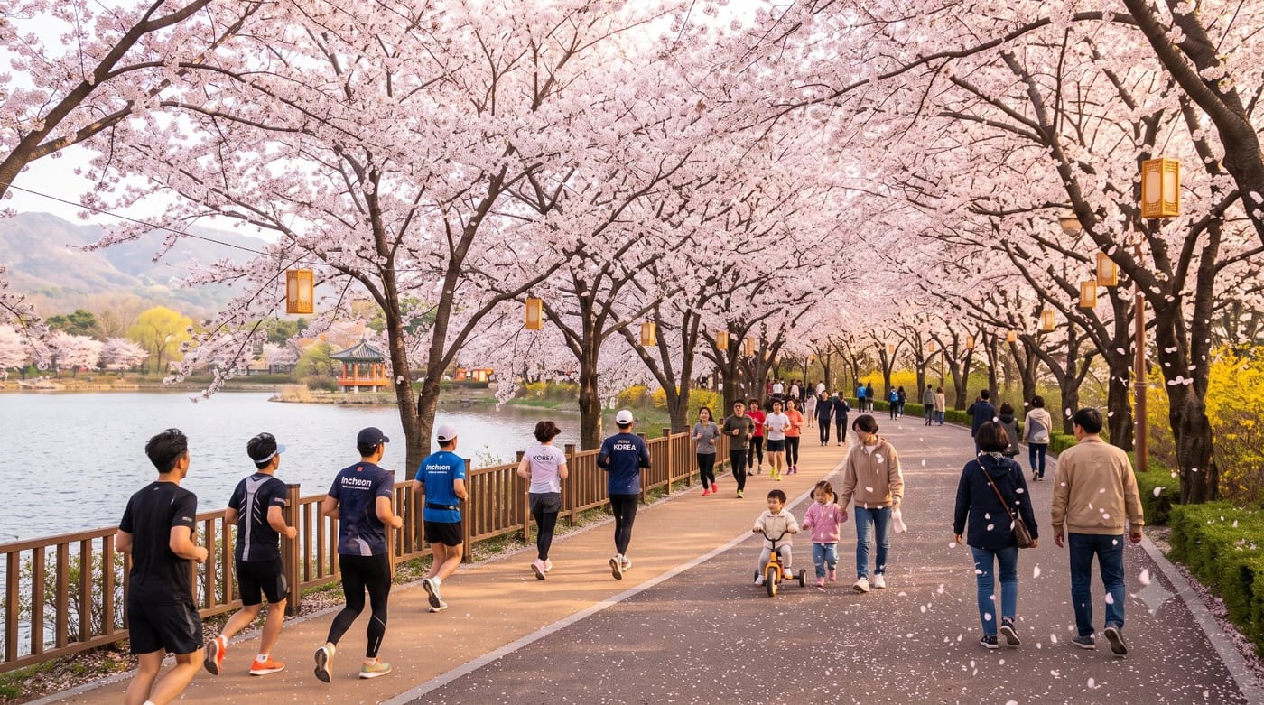 인천대공원 러닝코스 5km — 호수와 산책로를 잇는 입문런