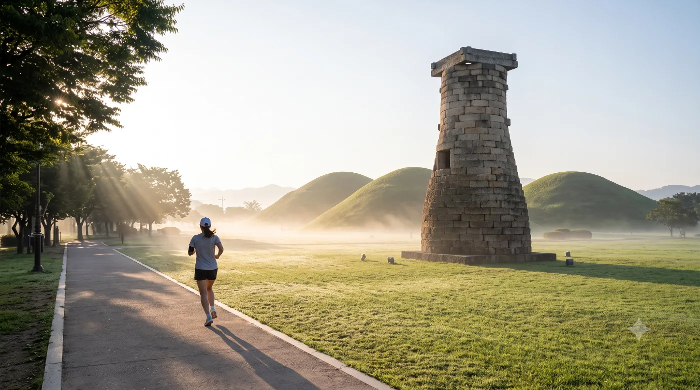 경주 러닝코스 5km — 첨성대·월정교 잇는 신라 왕경 도심런