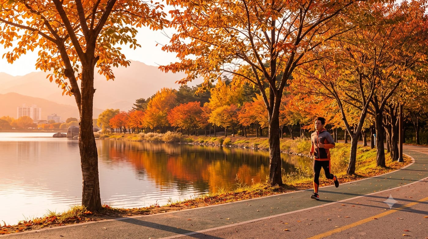 속초에서의 첫 5km — 설악산을 병풍 삼은 호수, 영랑호수윗길 입문런