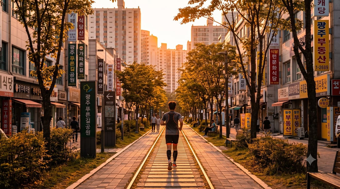 기차가 다니던 자리를 달렸다 — 광주 푸른길공원 폐선 철길런