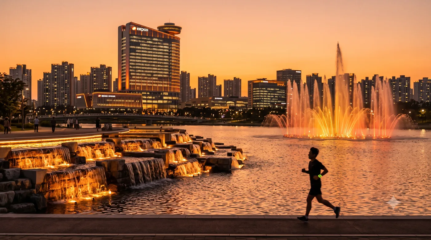 나주 러닝코스 5.8km — 전남 최대 인공호수, 빛가람호수공원 두 바퀴 입문런