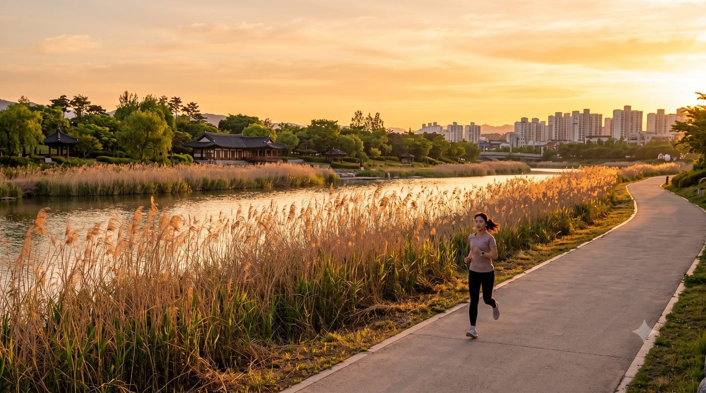 순천에서의 첫 5km — 국가정원 곁 동천 입문런