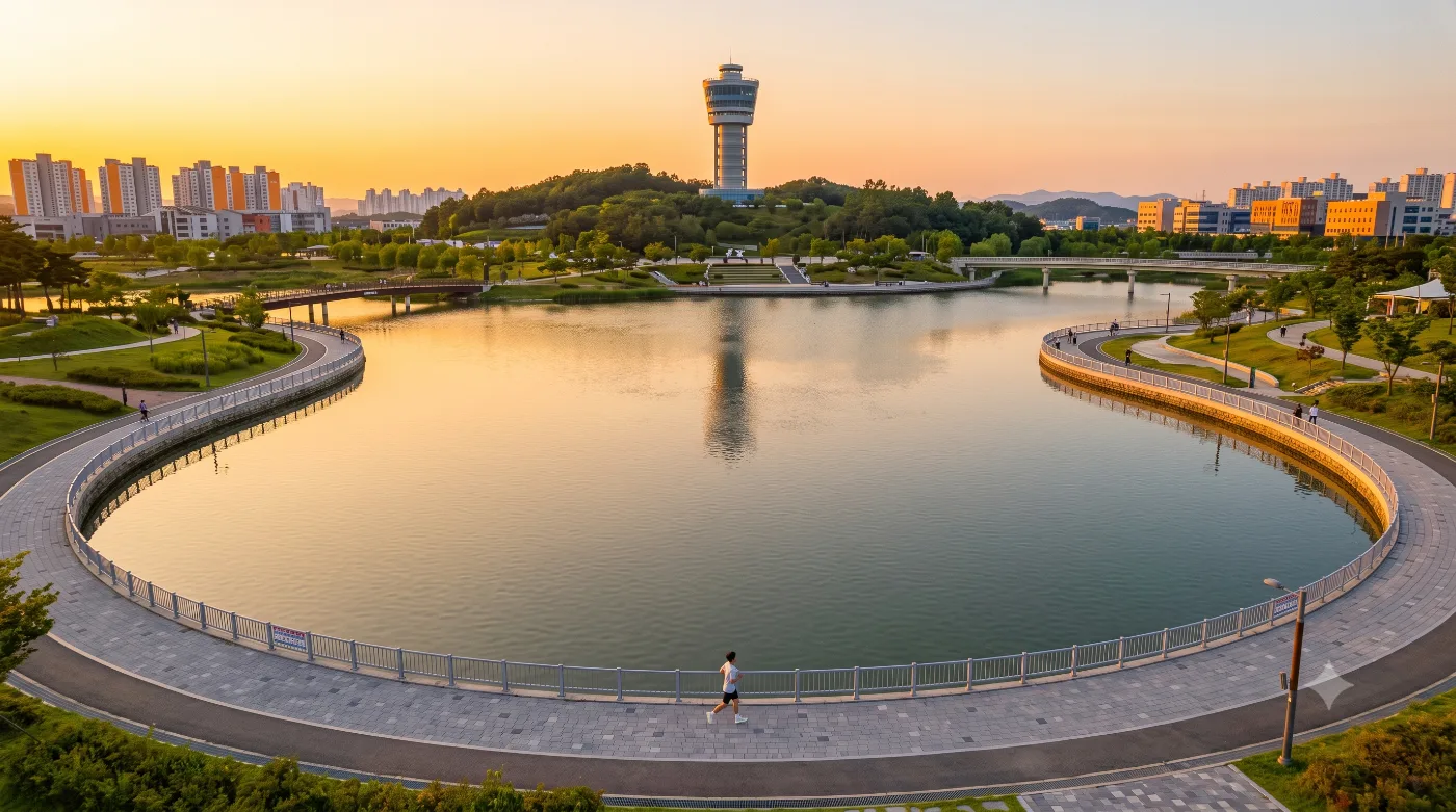 나주 러닝코스 5.8km — 전남 최대 인공호수, 빛가람호수공원 두 바퀴 입문런