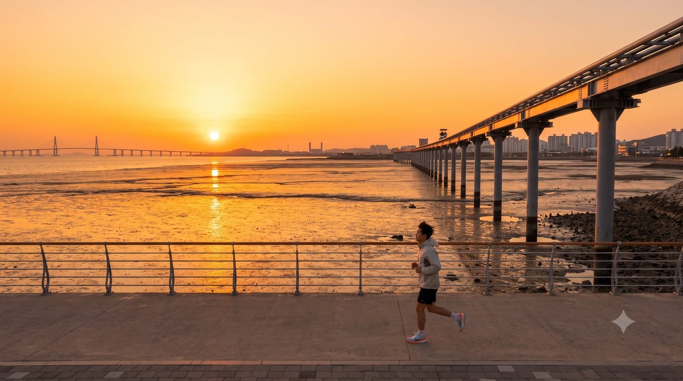인천 영종도 러닝코스 5km — 씨사이드파크 바닷길 입문런
