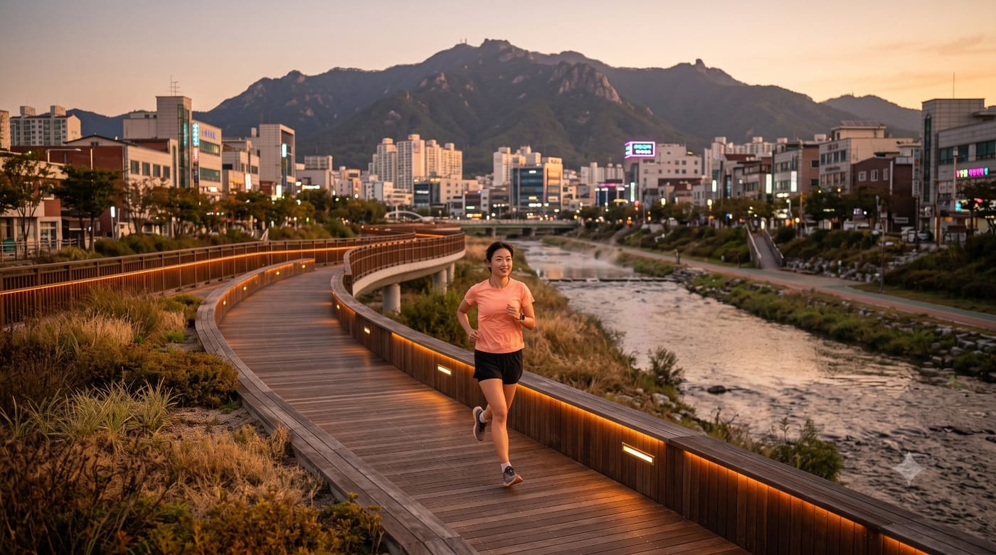 광주에서의 첫 5km — 무등산 물길 따라, 광주천 입문런