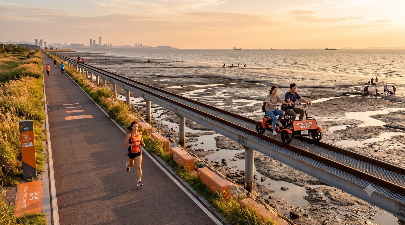 인천 영종도 러닝코스 5km — 씨사이드파크 바닷길 입문런