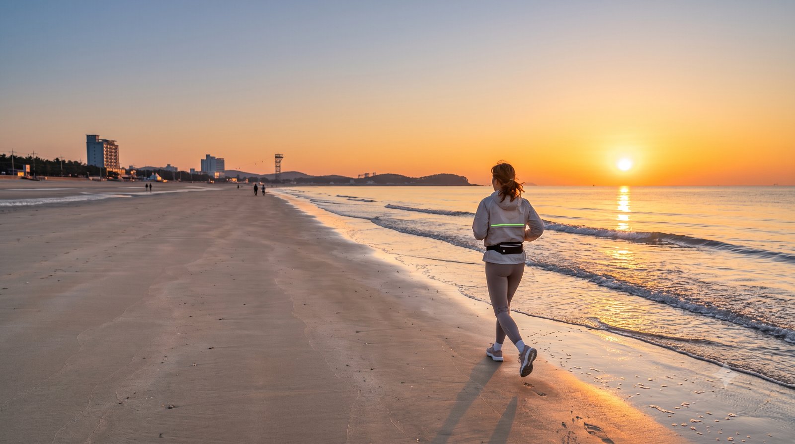 보령에서의 첫 5km — 단단한 백사장, 대천해수욕장 입문런