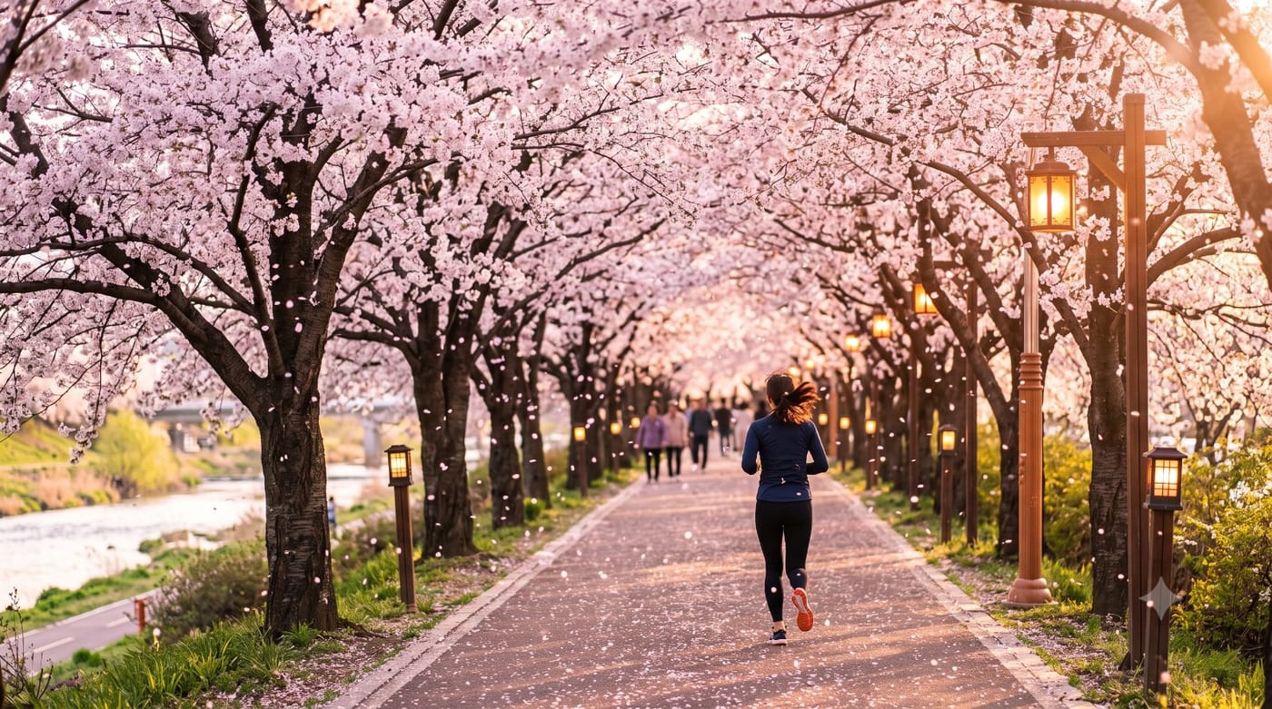 청주 러닝코스 5km — 무심천 벚꽃길 입문런