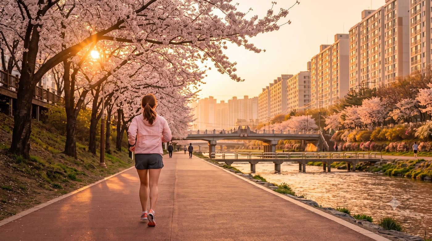 부산에서의 첫 5km — 도심을 가로지르는 물길, 온천천 입문런