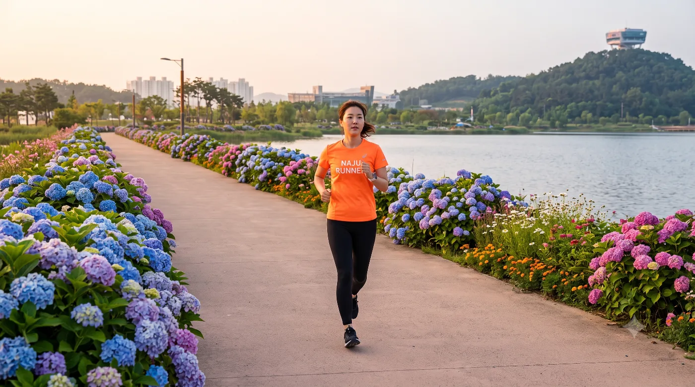 나주 러닝코스 5.8km — 전남 최대 인공호수, 빛가람호수공원 두 바퀴 입문런