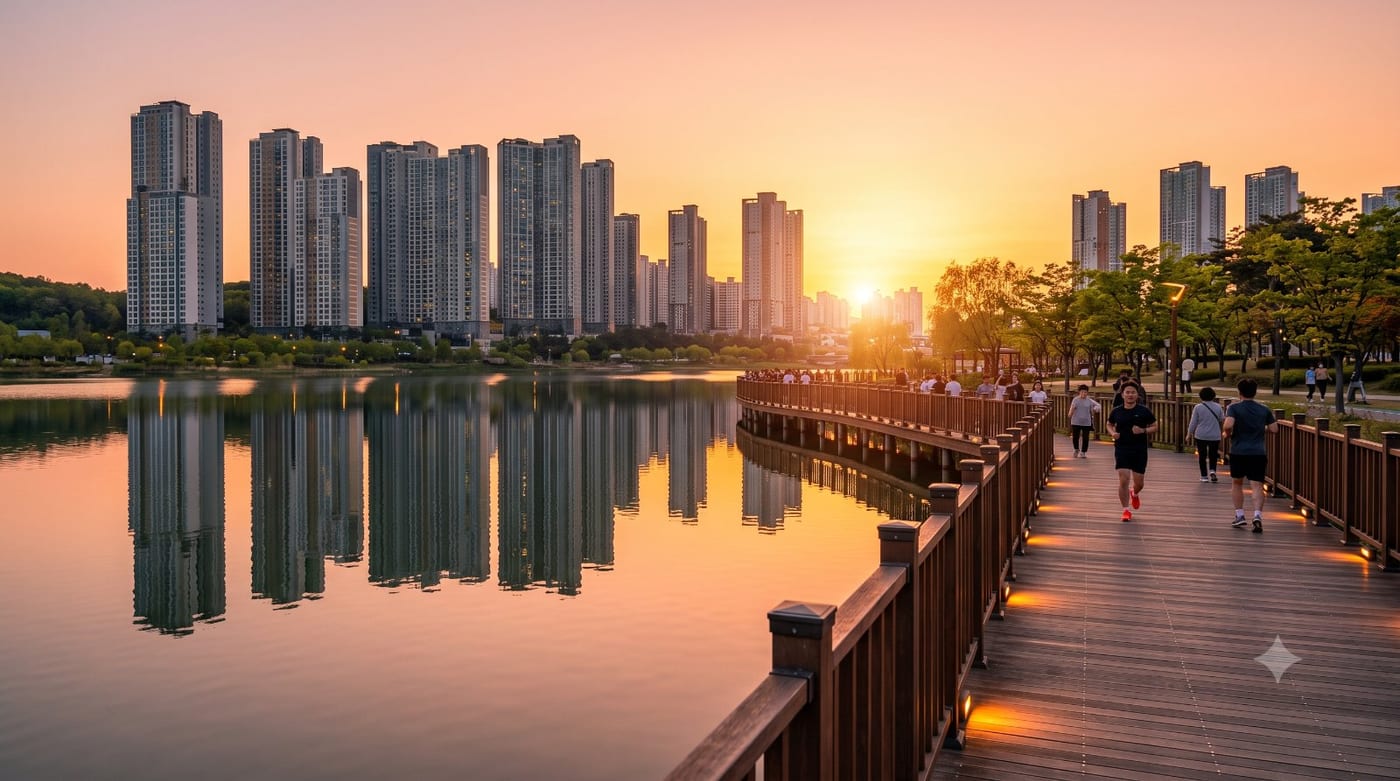 동탄 러닝코스 5km — 동탄호수공원 수변 산책로 입문런