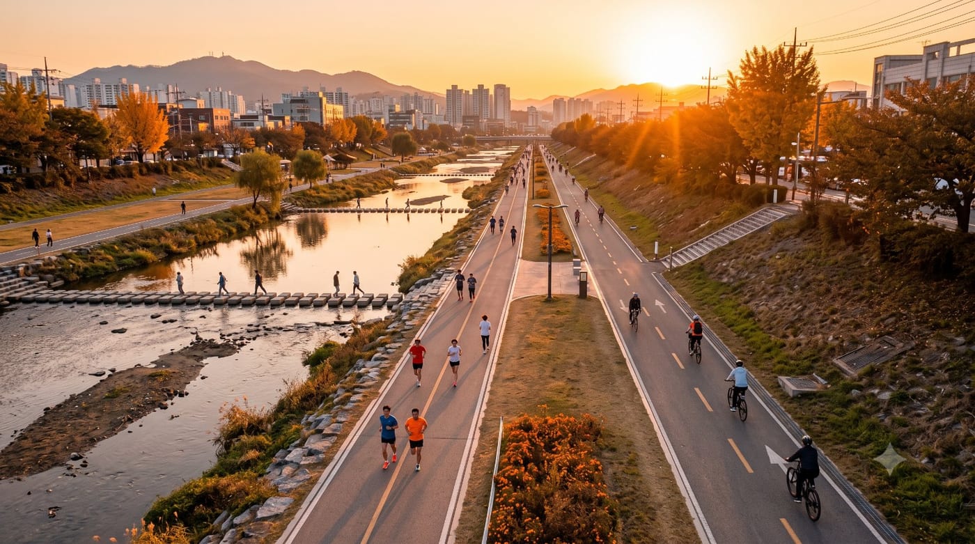 대구에서의 첫 5km — 도심을 가르는 물길, 신천 입문런
